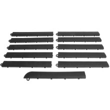 Big Floors mannelijke overgangsrandkit Duurzame in elkaar grijpende modulaire garagevloerrand Compatibel met RaceDeck GarageTrac- en GarageDeck-p