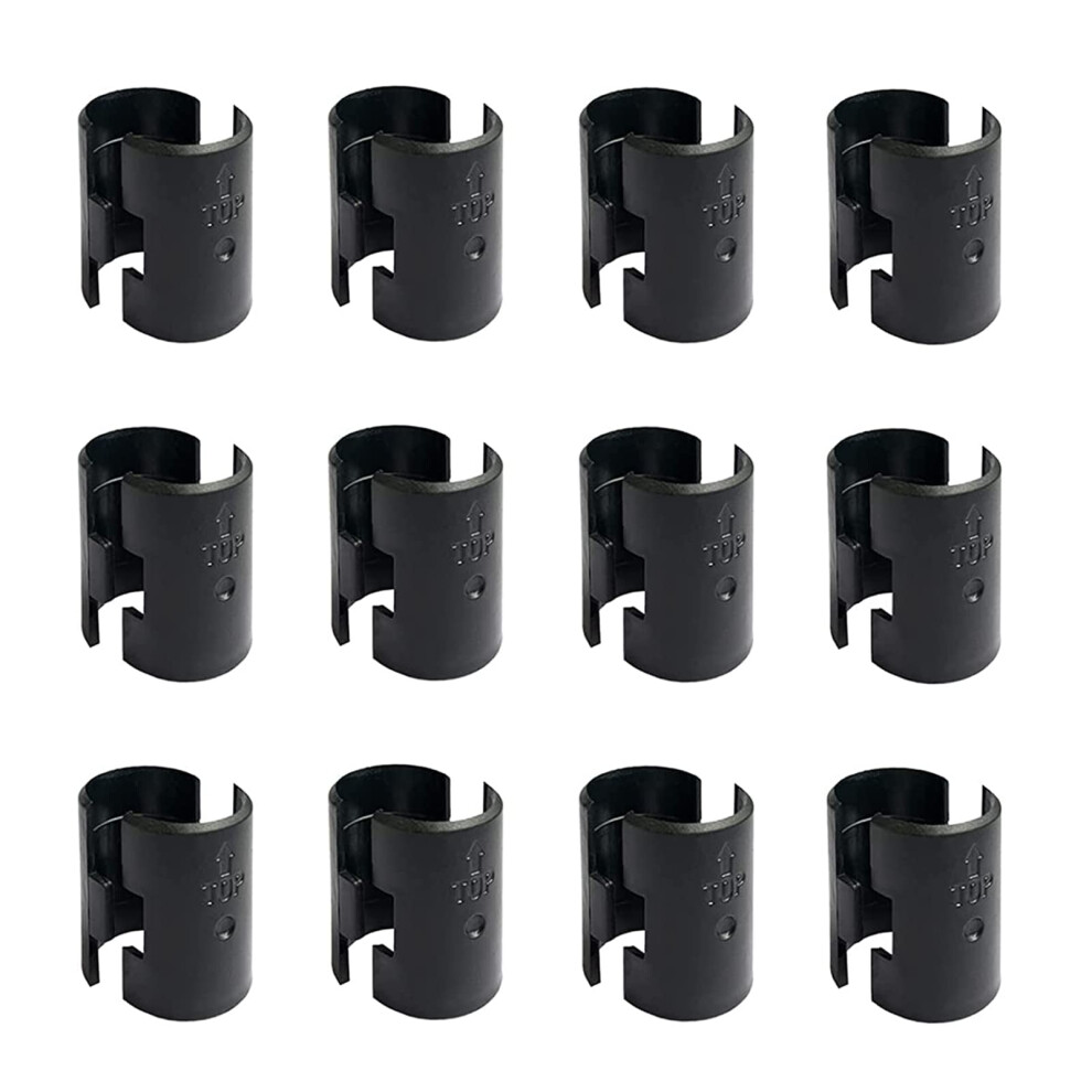 Wire Shelf Clips Shelving Sleeves - 24 Pack Shelf Lock Clips For 1"""" Post- Shelving Sleeves Replacements For Wire Shelving System 711691223271