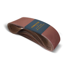 POWERTEC 6 x 48 tums slipband 10PK 60 korn aluminiumoxid Blteslipband fr bnkbandslip Tr- och frgslipning Metallpolering (110170V)