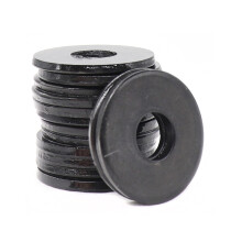 50ks Cern ploch podloky M8 (OD=24mm 2mm tloutka) Uhlkov ocel trdy 8 pozinkovan
