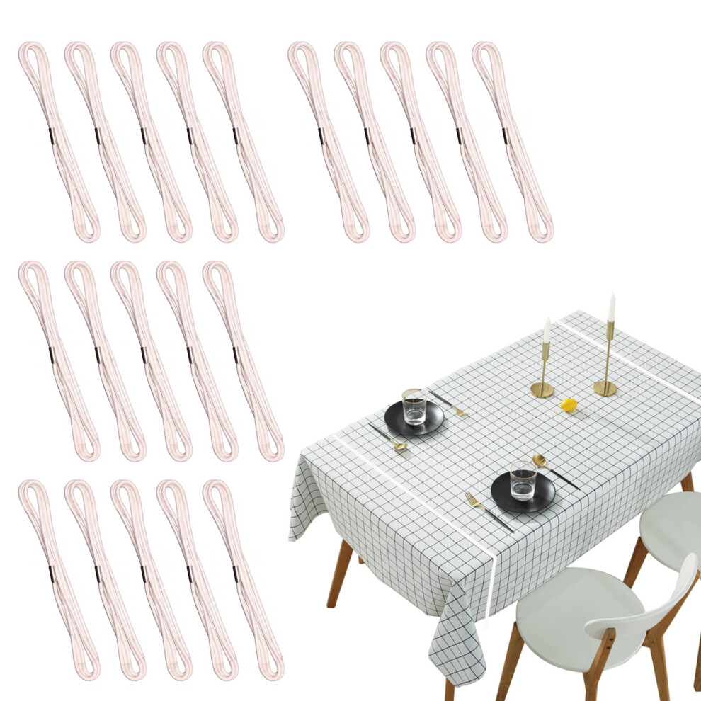 Elane 20 Pcs Picnic Tablecloth Clips For Outdoor Tables Picnic Table Clips For Tablecloth Clamps (White) 659446783307