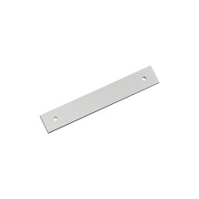 Amerock Ladera 5-1/16 cala (128 mm) Prostokątna od środka do środka, polerowana, chromowana płyta tylna do szafki BP3776326