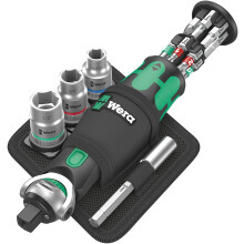 Wera Zyklop Pocket Set Imperial 2 Bit destornillador 1/4, 3/8