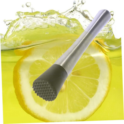 Stainless Steel Cocktail Bar Tools Muddler Stirrer Ice Crusher With Smooth Plastic Handle For Easy Mixing 1