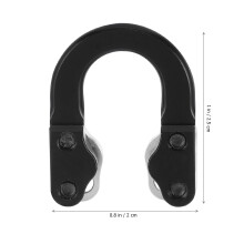 1Set Metall U-Bügel Bogen Zubehör Aluminium Schwarz Sportbogen