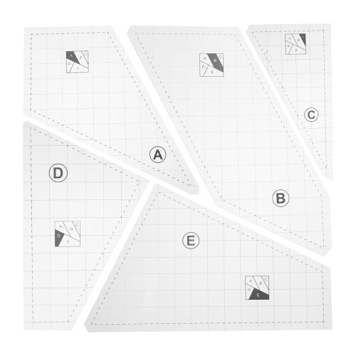 1 satz steppvorlagen diy patchwork einfache nähwerkzeuge für stoff 1