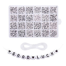 Letter Perlen Set Schmuckherstellung Alphabet Armbänder Accessoires