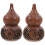 2Stk Gourde Form Aroma Perlen Behälter Säckchen Holz Geschnitzt 10