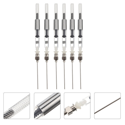 Raindrops Füllerminen 6er Pack Zylindrisch Silber 2