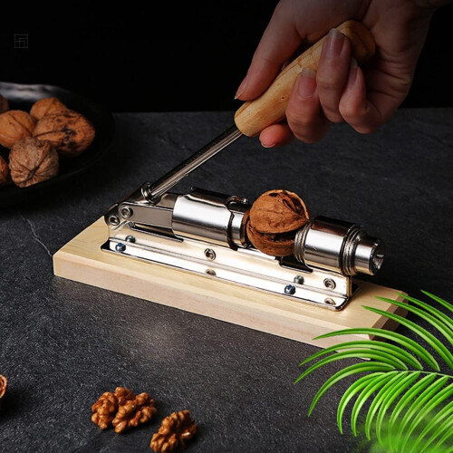 Nut Crackers With Handle, Heavy-Duty Adjustable Nut Crackers, Walnut Cracking Machine For Pecans 1