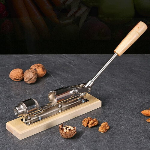Nut Crackers With Handle, Heavy-Duty Adjustable Nut Crackers, Walnut Cracking Machine For Pecans 2