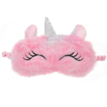 plüsch augenmaske mit zum schlafen pink