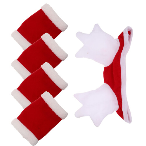 set kerstpaardkostuum met sinterklaashoed en beenwikkels