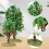 2 stuks mini appelbomen, kunstmatig voor treinscène 10