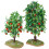 2 stuks mini appelbomen, kunstmatig voor treinscène 6
