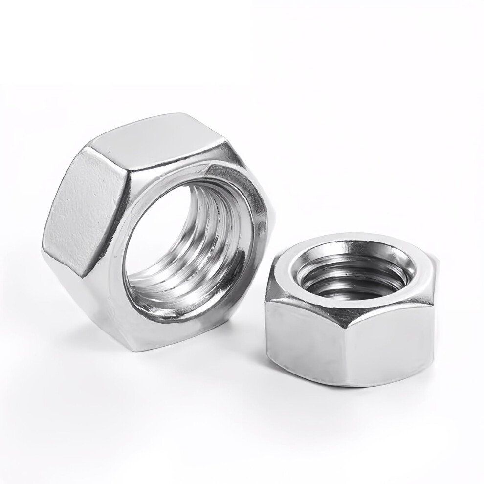 Instockbolts Hex Nuts M5-0.8 Stainless Steel 304 (18-8) Hex Nut 100Pcs 740727679133