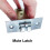 Qrity 30 mm r?rformet l?s med panel i rustfrit st?l, d?mpet d?r affjedret l?s til h?ndtag 4