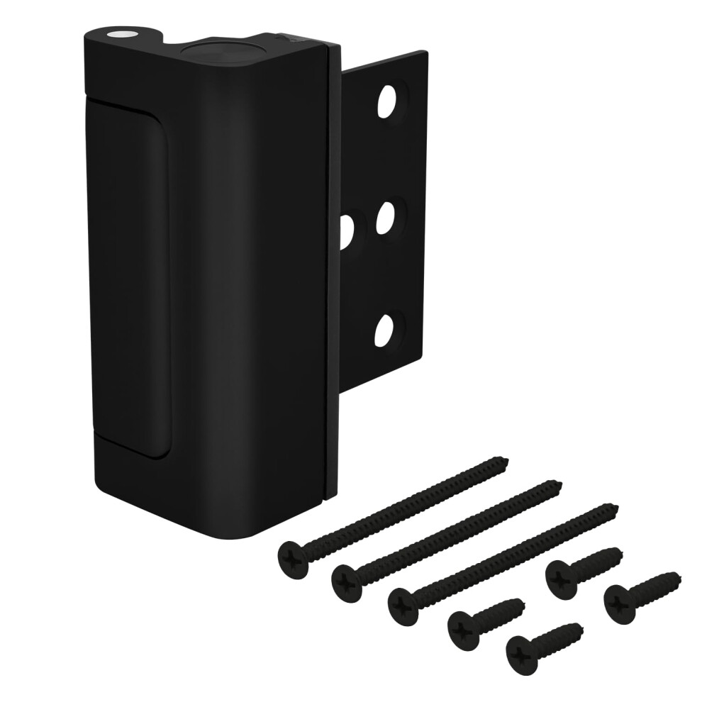 Hardwarex Supply Door Reinforcement Lock Privacy Door Latch Harden Construction 3"""" Stop Childproof Black 626143095934
