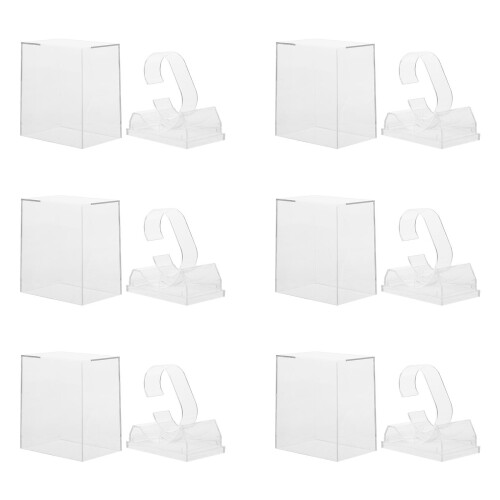 6 -displayboxen, aufbewahrungsboxen transparent