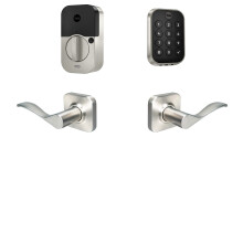 Teclado Yale Assure Lock 2 sin llave con Bluetooth y palanca Norwood en nνquel satinado