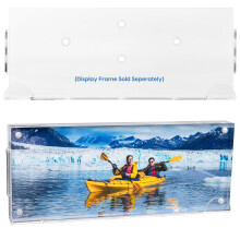 DuraClear Wandmontageset fr 4x10 Acryl-Bilderrahmen, Hardware-Installationsset und doppelseitiges Klebeband inklusive (Querformat)