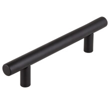 Design House Tirador para gabinete de barra hueca, paquete de 10 manijas de cocina modernas de centro a centro de 3-3/4 pulgadas (96 mm), negro m
