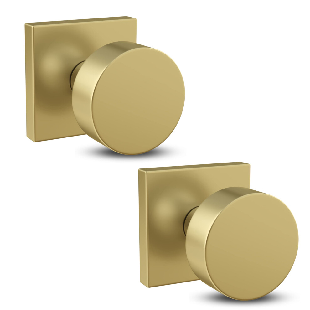 Mega Handles Suana Dummy Door Knob For Hallway Closet And Bathroom Reversible Heavy Duty Design Door Knobs Fits All Standard Door Sizes Screws In 850020756612
