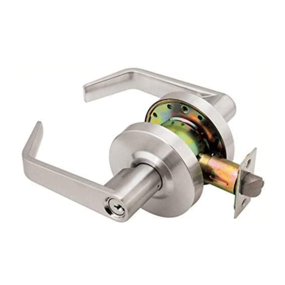 Sumbin Ansi Grade 2 Commercial Heavy Duty Entry Door Lever Lockset Ul 3H Fire Rated Ada Satin Chrome Finish 721691884365