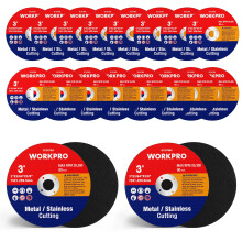 WORKPRO 20 sztuk tarcz do ciecia 3 x 3/8 cala tarcza do ciecia metalu i stali nierdzewnej cienka metalowa tarcza do ciecia do szlifierki katowej