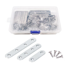 Jarshtime Ausbesserungsplatte, 35 Stck, Edelstahl, gerade Verbindungsstrebe, Halterung mit Schrauben, 2 Zoll, 3 Zoll, 4 Zoll, flache Reparatur-Befes
