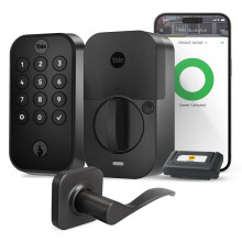 Teclado Yale Security Assure Lock 2 con Wi-Fi y palanca Norwood en ante negro