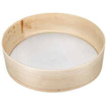 mehlsieb mit holzgriff fürs backen, handmehlsieb aus holz, backzubehör