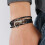 2 punk armbänder für männer, design, led 11
