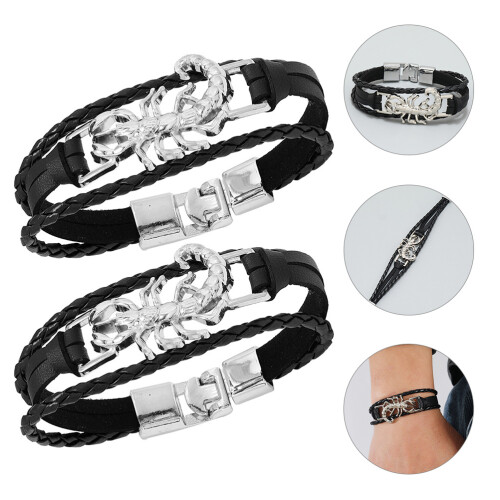 2 punk armbänder für männer, design, led 2
