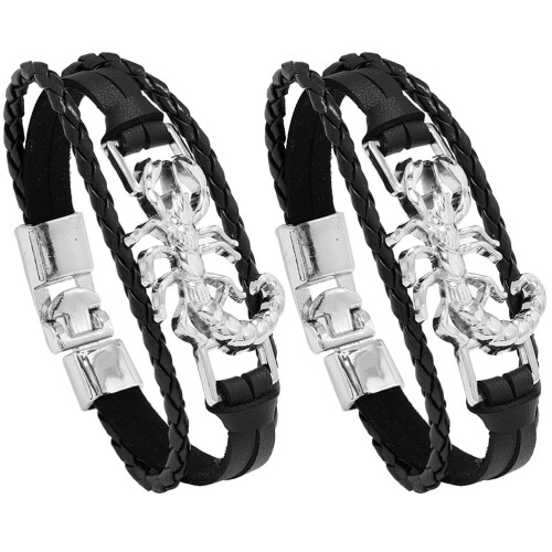 2 punk armbänder für männer, design, led 1