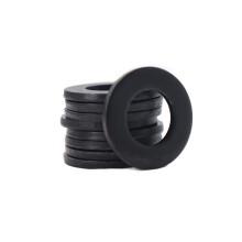 binifiMux 20 kpl M14 littet aluslevyt (OD=28mm 2,5mm paksuus) Musta iso lokasuojan tiiviste Grade 8 hiiliters