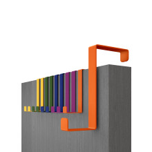 Menz Wreath Hanger Ganci sopra la porta - Set da 10 colorati - Appendiabiti da 3,6 cm (1,4"""") e 4,6 cm (1,8"""") Ganci porta asciugamani su 2 lati