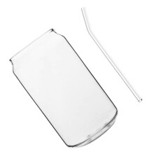1 set glasbecher mit , wasser- und milchbecher (transparent)