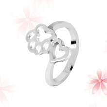 1 Paar Ring Offene Manschette Einfach Hundepfote