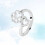 1 Paar Ring Offene Manschette Einfach Hundepfote 4