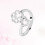 1 Paar Ring Offene Manschette Einfach Hundepfote 5