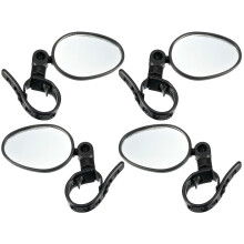4Stk Lenker Rückspiegel Schwarz Für Mountainbike, Hd-Winkel, Robust