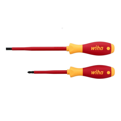 Wiha 2 pc Insulated Slotted/Phillip Screwdriver Set 1