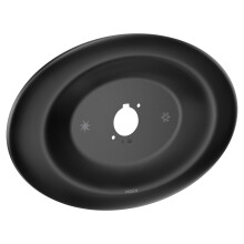 Moen matt fekete talakt takarlemez kt- s hromfogantys kdhoz/zuhanyhoz, illik minden 1 fogantys kdhoz/zuhanyhoz 7"""" Escutcheon 178755BL-vel