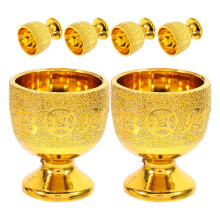 6 stück kleine weinkelche für opfer, tempel- & buddhistische verehrung