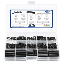 Set di 430 perni elastici Perni elastici metrici scanalati Perno di espansione diviso in acciaio M1.5 M2 M2.5 M3 M4 M5 M6 Perni elastici di tensi