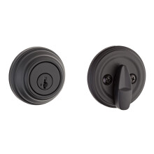 Kwikset 980 Deadbolt Slot, Matte Zwart Ronde Toegang Deur, Slimme Key Veiligheid