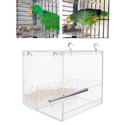 Transparent Window Bird Feeder Large Bird Feeder Tray Size M