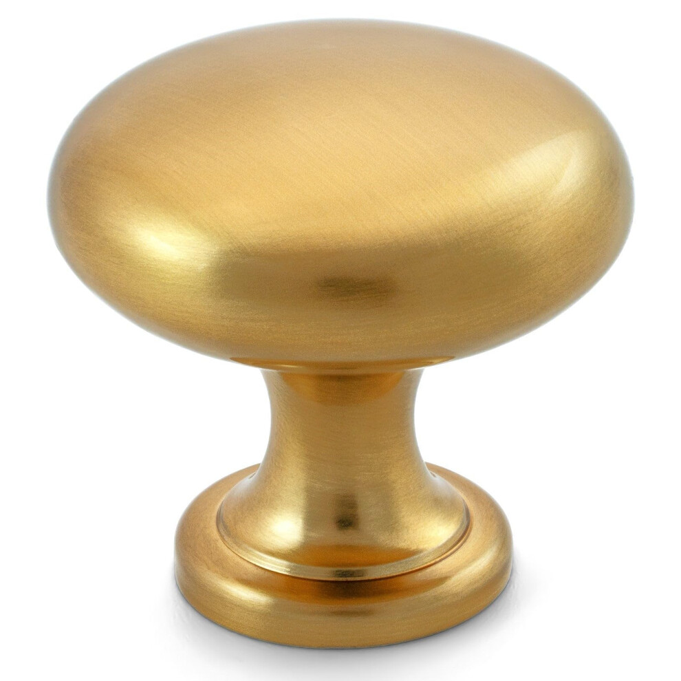 Hestia Hardware 30 Pack | Brushed Gold Cabinet Knobs | Gold Knobs For Cabinets And Drawers | Dresser Drawer Handles | Brass Round Knobs For Cabinets 810039142431