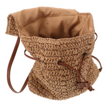 Stroh Rucksack Für Frauen Boho Gewebte Strandtasche Groß